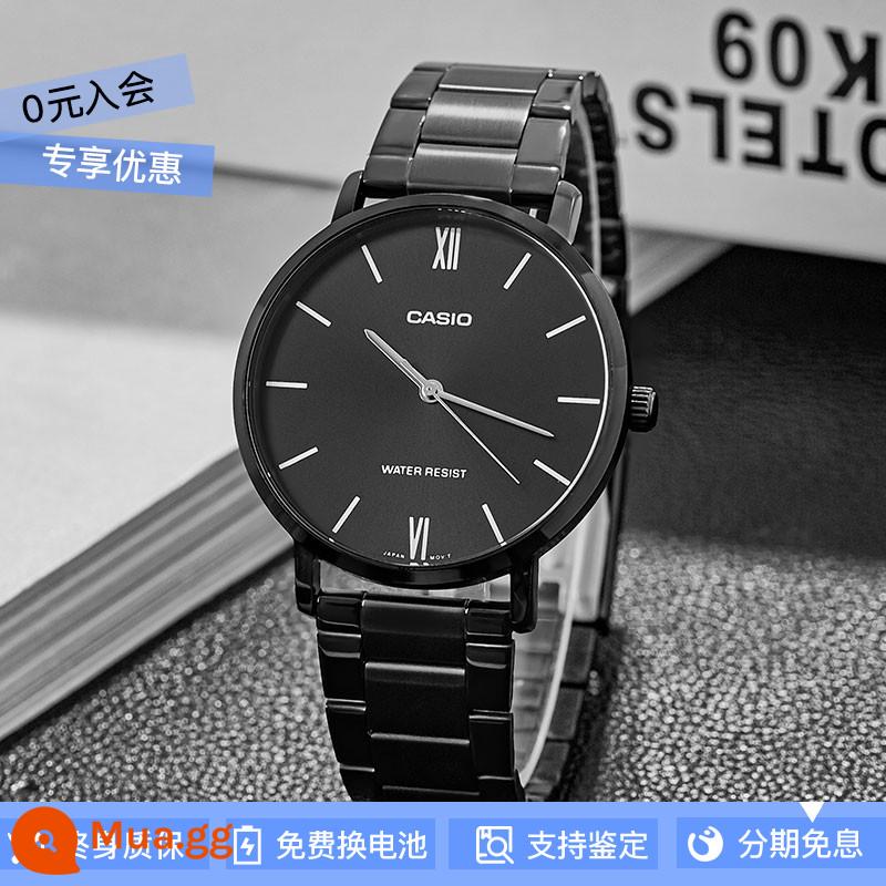 Đồng hồ CASIO chính hãng nam mặt số lớn con trỏ đơn giản dây thép không thấm nước MTP-1303 gửi thư trực tiếp từ nước ngoài - MTP-VT01B-1B hiếm~