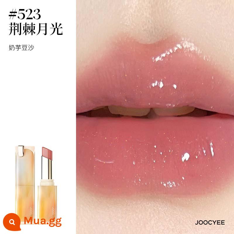 [Giảm giá] Son môi lên men Joocyee Xia Zen Mirror Matte Crystal Jelly Moisturising White Lip Jelly 514 Bright Surface - #523 Ánh trăng gai