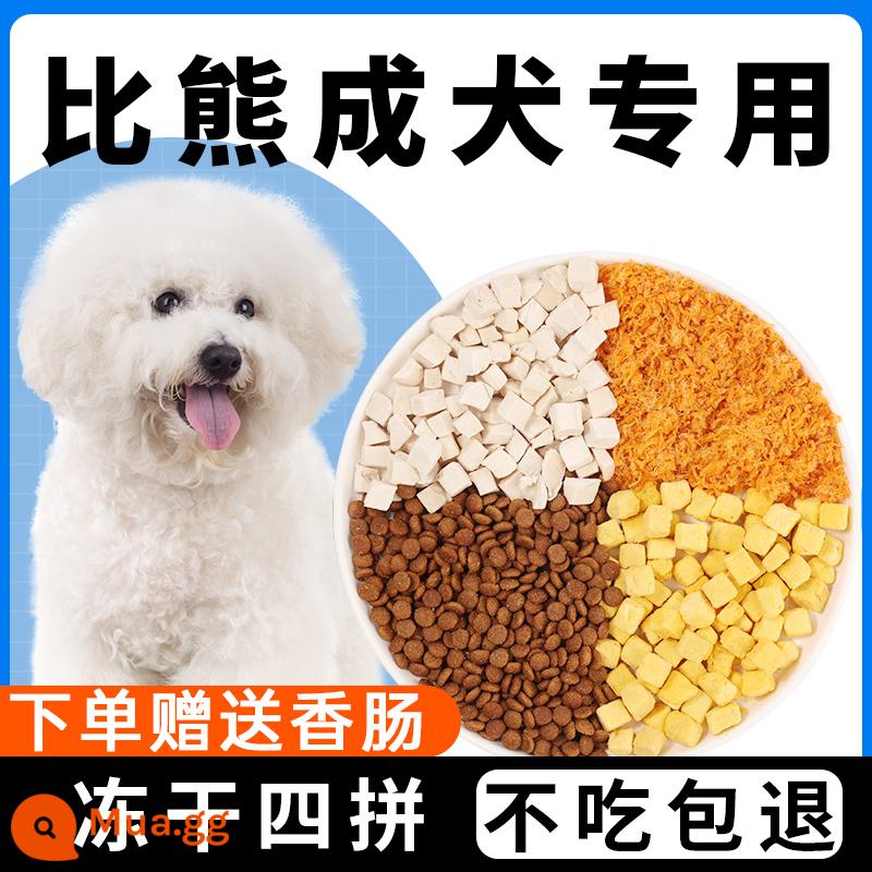 Thức ăn cho chó đông khô đa năng 10 catties chó con chó trưởng thành Teddy Corgi Bichon Fudge Pomeranian giá đầy đủ chó nhỏ 20 - Đặc biệt dành cho chó trưởng thành Bichon Frise (Bốn con đông khô) Đảm bảo hoàn tiền nếu bạn không ăn