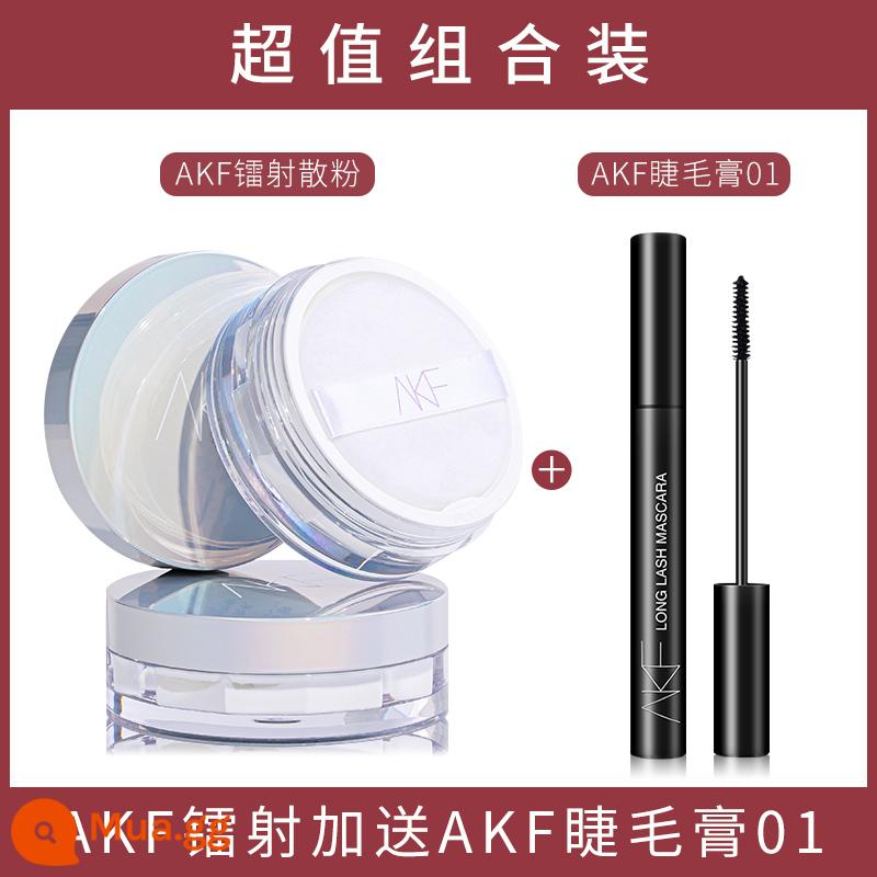 AKF Loose Powder Mới Kiểm Soát Dầu Trang Điểm Lâu Dài Không Thấm Nước Chống Mồ Hôi Trang Điểm Phấn Phủ Giá cả phải chăng Cửa Hàng Hàng Chính Hãng Chính Thức - akf laser + mascara akf 01 màu đen