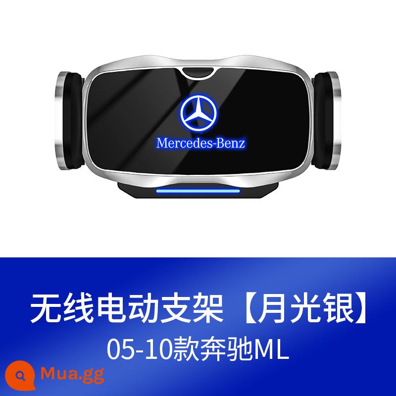 Thích hợp cho giá đỡ điện thoại di động trên xe hơi chuyên dụng cho Mercedes-Benz E-class C-class GLC260L/E300L C200/A/S-class GLB/GLA - 05-10 ML [C1 có LOGO phát sáng] bạc