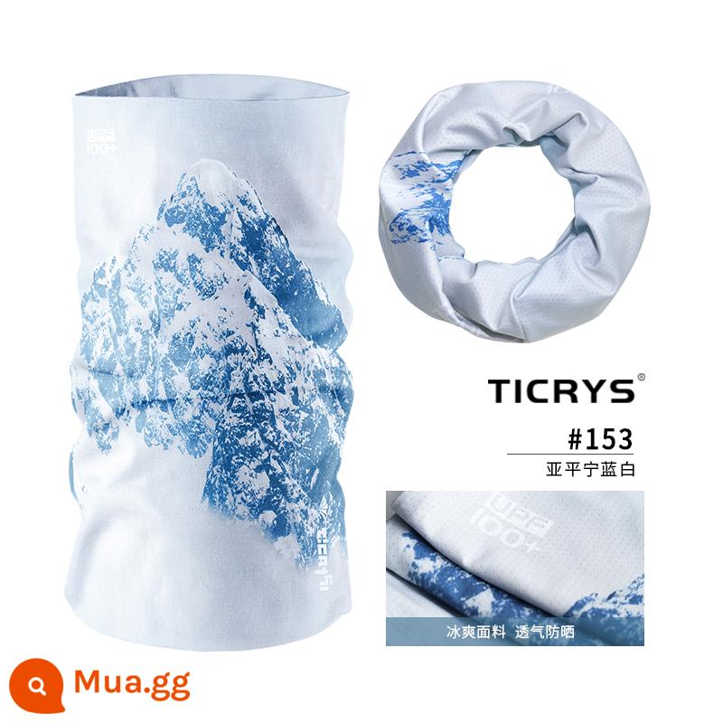 Magic Headscarf Neck Never Mùa đông Mùa đông quanh cổ - [Kem chống nắng 0°C đến 40°C] #153-Apennine Xanh và Trắng