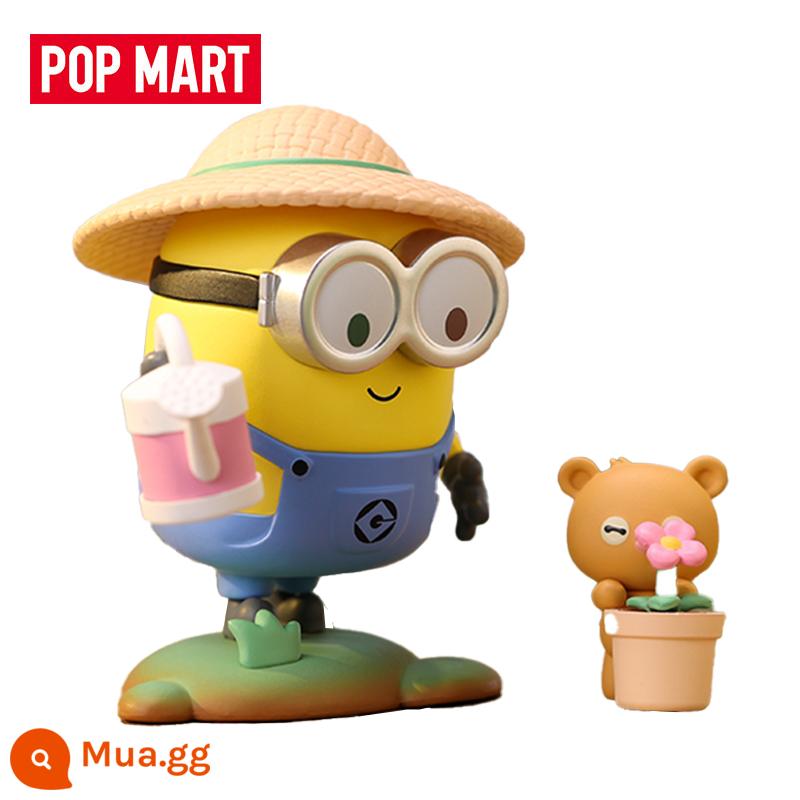 Minion Inseparable Series Blind Box BOB Model POPMART Bubble Matt Bob TIM Tide Play Whole Box - Floral Master [đã mở hộp nhưng chưa đóng gói]