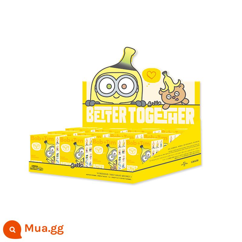 Minion Inseparable Series Blind Box BOB Model POPMART Bubble Matt Bob TIM Tide Play Whole Box - Hộp 12 cái nguyên seal nguyên hộp chưa mở [xác suất ẩn]