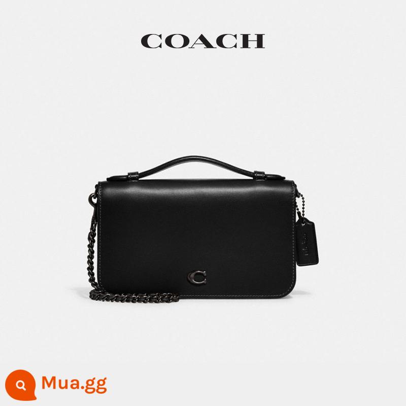 Túi đeo chéo COACH/COACH nữ BEA túi dây xích đi làm màu trơn đơn giản - V5/đen (da bò)