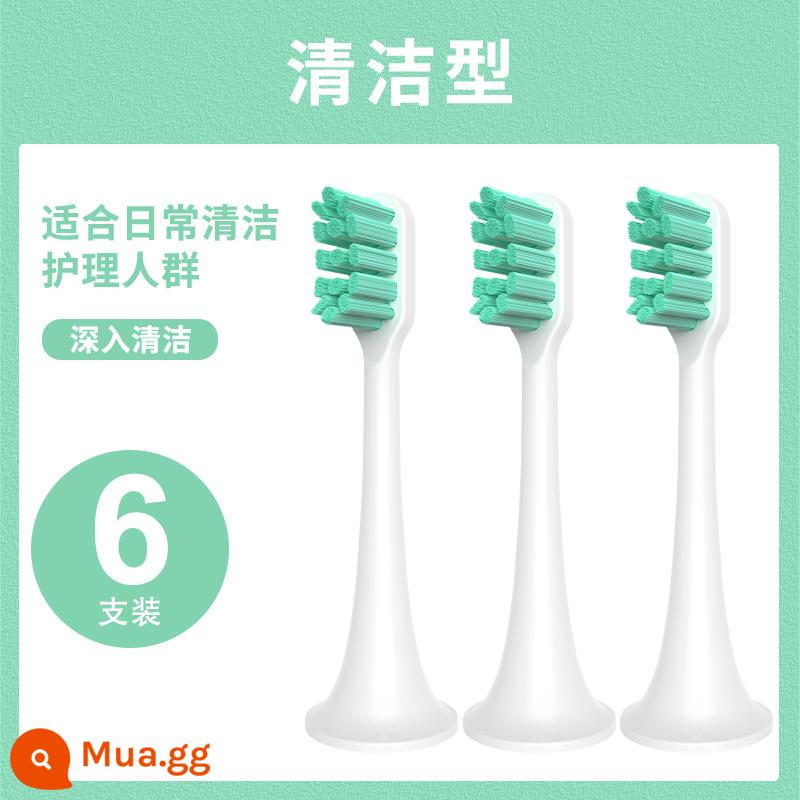 Thích hợp cho Đầu bàn chải đánh răng điện Xiaomi Mijia T100/300/500 Thay thế cho Universal Soocas X1/X3/X5 Dr. Bei - (Đặc biệt cho T700) Loại sạch 6 miếng