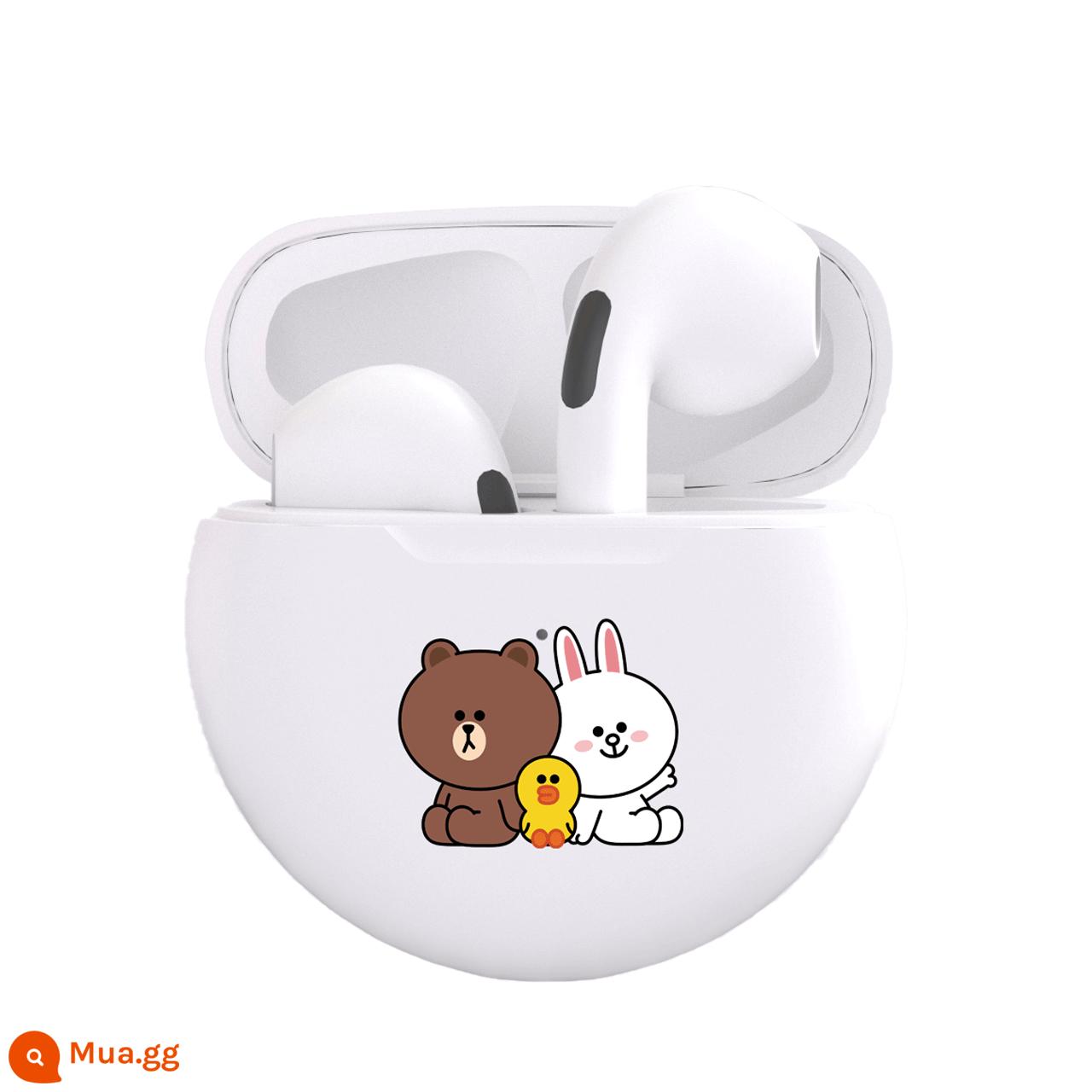 Tai Voi Mũi Khớp Linefriends Gấu Nâu Tai Nghe Bluetooth Không Dây Bé Gái Mẫu Mini Dễ Thương Pin Dài - thu thập