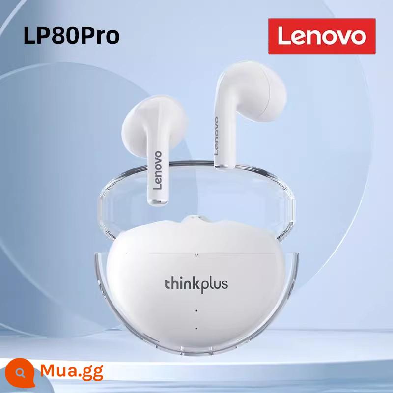 Tai nghe Bluetooth cao cấp Lenovo thể thao không dây chất âm cao cấp khử ồn nam phù hợp Huawei Apple pin lớn - Ánh trăng trắng ★Mở nắp và kết nối ngay [Sạc TYPE-C & chất lượng âm thanh nổi HiFi #Thời lượng pin chờ 8H]