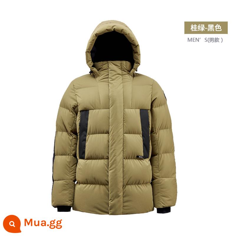 Junyu Outdoor 800 Popher Down Jacket Men và Long Edition Links dày mùa thu và mùa đông ấm áp áo khoác mỏng manh G52165 - Guilv-đen