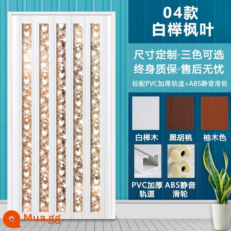 PVC cửa gấp bột ngăn phòng phòng ngủ nhà vệ sinh nhà bếp phòng tắm cách âm cửa trượt đơn giản có thể thu vào vô hình cửa - 04 mẫu❤❤Nhà sản xuất thực sự❤❤Tồn tại thực sự