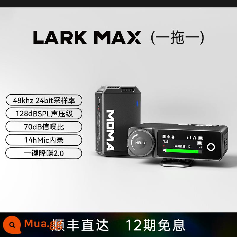 MOMA Lark MAX Micro không dây phát sóng trực tiếp Lark Radio Micro voi ma mút ghi âm điện thoại di động camera giảm tiếng ồn - [Đài đơn] Một đối một