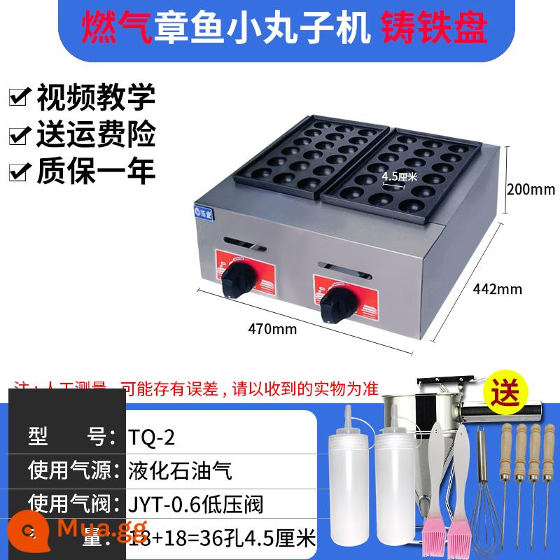 TUOCU ĐIỆN TUYỆT VỜI NÓ - [Gas] 18+18 lỗ = 36 lỗ 4.5 cm tấm gang [đi kèm phễu + dụng cụ]