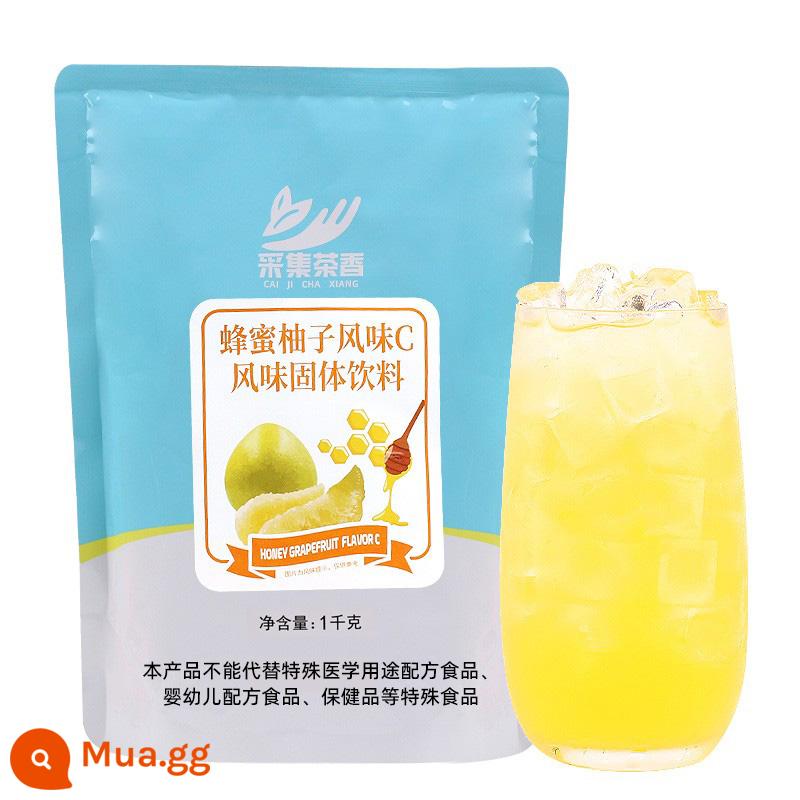 Bộ sưu tập bột nước ép có hương vị trà 1kg nước giải khát pha chế đồ uống rắn phục vụ túi nguyên liệu thương mại - Bột nước ép bưởi mật ong