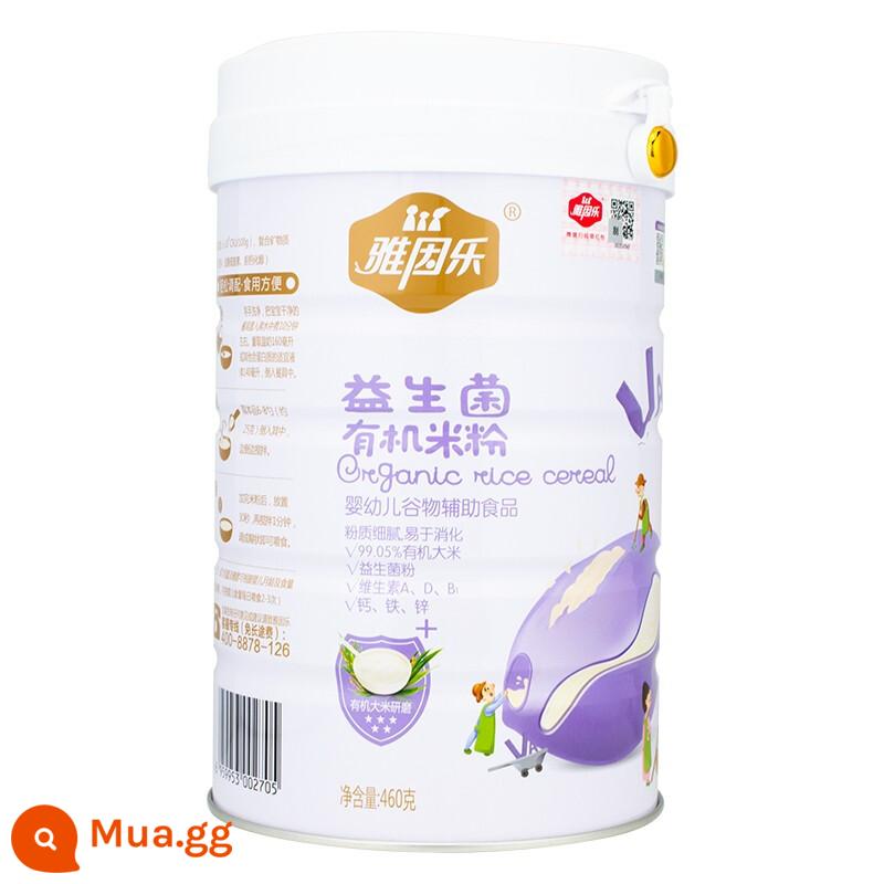 Yain Yueye Berbon Rice Noodles Infantile và Younger Non -Staple Food Organic High Rail Kẽm và Canxi Baby Dinh dưỡng Rice Vanguard đóng hộp 460G - Bột gạo hữu cơ Probiotic