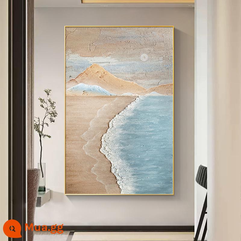 Phòng khách Bắc Âu Tranh treo tranh 海 Silent Wind Wind Macture Tranh sofa nền tường vẽ vẽ bức tranh trang trí mái hiên trừu tượng - Bị mắc kẹt trên bờ I