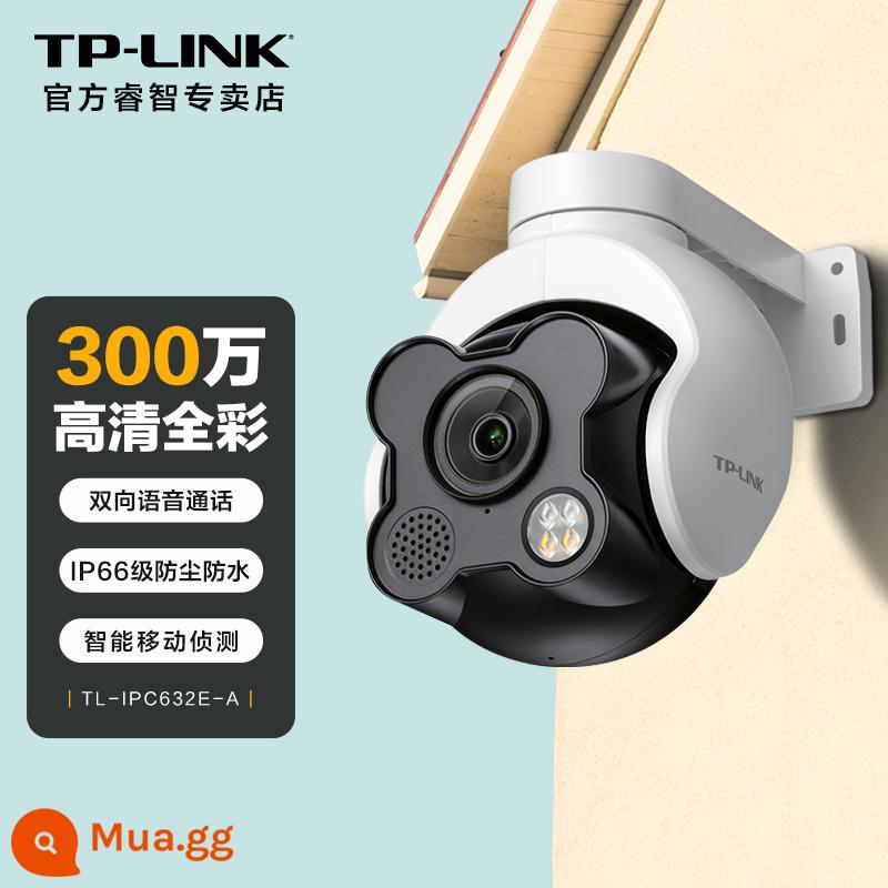 TPLINK security 3 triệu camera giám sát không dây đầy đủ màu sắc ngoài trời độ nét cao camera vòm nền tảng chảo xoay toàn cảnh 360 độ điện thoại di động gia đình điều khiển từ xa wifi Đầu video chống nước và chống bụi IP66 - 3 triệu màu sắc độ nét cao đầy đủ