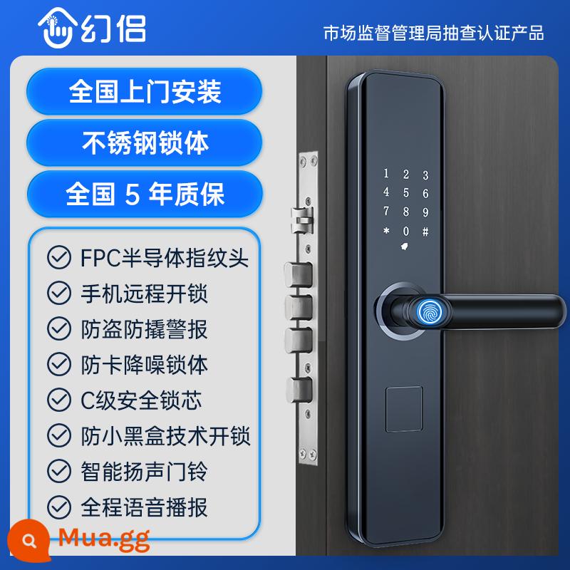 Magic đối tác khóa vân tay tại nhà chống trộm cửa khóa điện tử khóa cửa thông minh khóa mật khẩu khóa cửa khóa thông minh top 10 thương hiệu - Thân khóa im lặng bằng thép không gỉ + chuông cửa thông minh + bảo hành 5 năm lắp đặt tận nơi