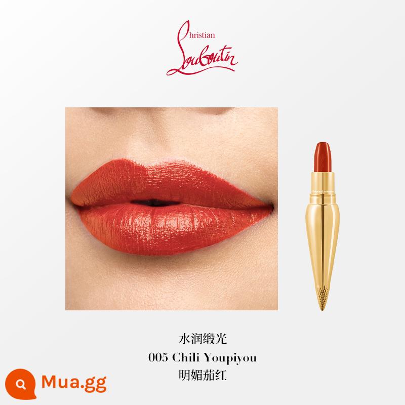 [Quà Năm Mới] CL Road Platinum Queen's Scepter Lipstick cl Radish Ding Lipstick 342M Matte - Golden Tube Hydrating 005 Cà Tím Tươi Đỏ