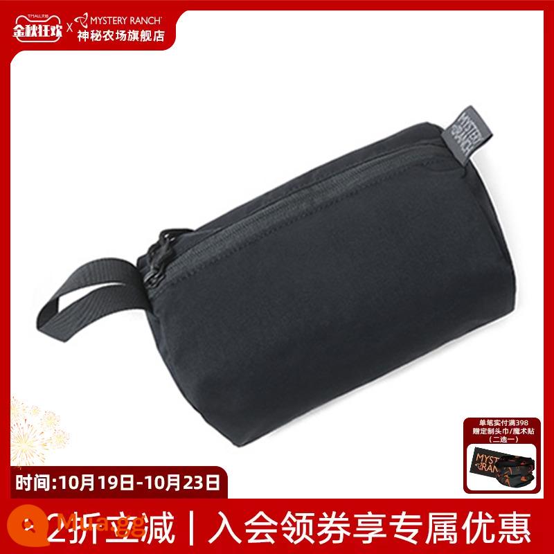 Mystery Farm Zoid Bag Mystery Ranch cắm trại ngoài trời lưu trữ túi vệ sinh lặt vặt - L màu đen (dây đeo màu đen và màu cam được vận chuyển ngẫu nhiên) (22 cm * 35 cm * 10 cm)