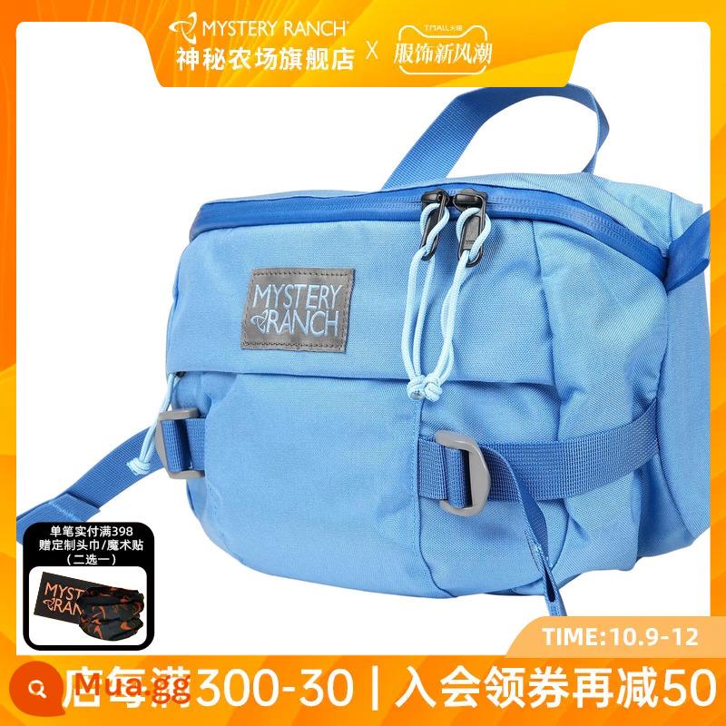 Mysterious Farm HipMonkey Mysterious Ranch Leaf Monkey Pocket Bag Túi Đeo Ngực Nữ Túi Messenger Nam Túi Đeo Vai FullMoon - Aqua Blue Hip Monkey 8L