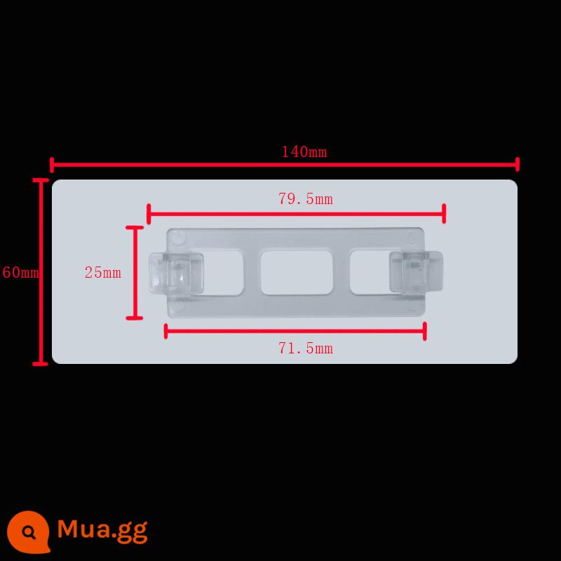 Móc khóa hình chữ U phụ kiện đa năng, mạnh mẽ trong suốt, không cần đục lỗ, móc treo tường, giá để đồ, miếng dán dính không dấu vết. - [Khóa hộp bên hông] 2 chiếc