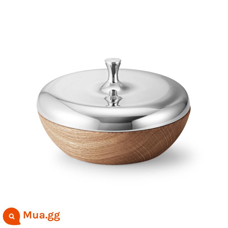 Georg Jensen Bắc Âu Gỗ Sồi Đĩa Trái Cây Trang Trí Phòng Khách Hộp Bảo Quản Sinh Nhật Tân Gia Tặng - Hộp đựng đồ bằng gỗ sồi