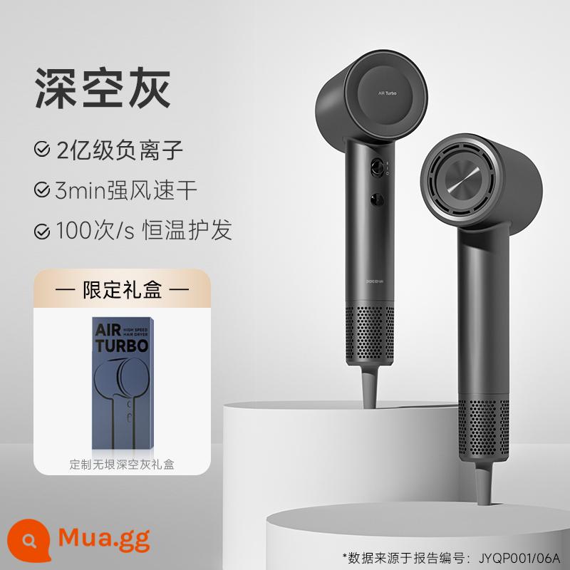 Máy sấy tóc Doco Xiaomi Youpin Trang chủ Hộp quà ngày lễ tình nhân Trung Quốc Máy sấy tóc tốc độ cao Chăm sóc tóc Máy sấy tóc sấy khô nhanh gió cao - không gian màu xám