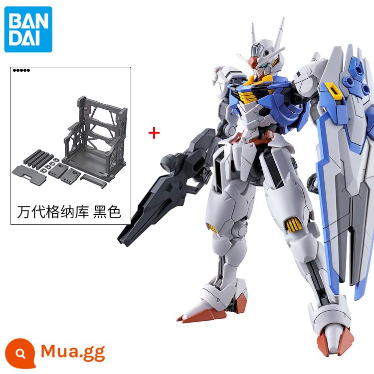 Đã lên lịch Bandai HG TWFM 03 1 144 Mercury's Witch Wind Spirit Gundam Mô hình lắp ráp Gundam - HG Wind Spirit Gundam + Bandai Gnaku [Đen]