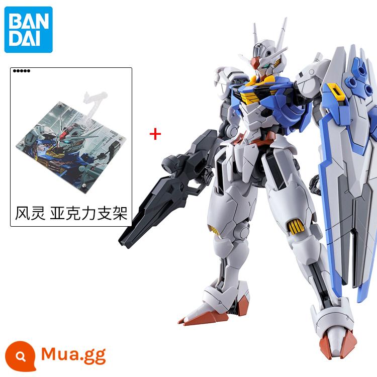 Đã lên lịch Bandai HG TWFM 03 1 144 Mercury's Witch Wind Spirit Gundam Mô hình lắp ráp Gundam - HG Phong Thần Thần Khí + Chân Đế Acrylic Thần Gió