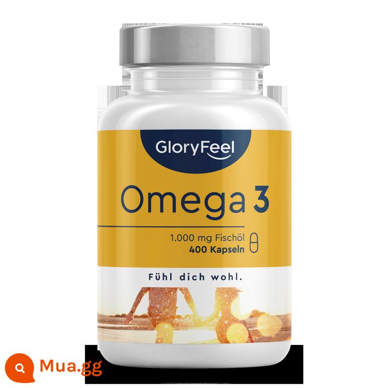 Viên nang mềm dầu cá biển sâu GloryFeel nhập khẩu Đức 400 viên Omega Omega3 DHA cho người trung tuổi và người già - Dầu cá biển sâu omega3 400 viên