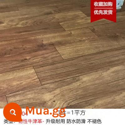 Sàn nhựa PVC hộ gia đình sàn xi măng da được lát trực tiếp bằng keo dán sàn dày chịu mài mòn chống thấm nước cho phòng thô sàn nhựa - Da Oxford cứng màu đỏ 004