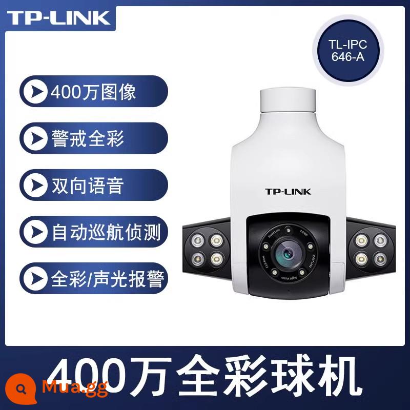 camera không dây tplink ngoài trời 4 triệu cảnh báo full màu ống nhòm zoom bi tự động camera hành trình ghi hình cửa ghi hình đầu camera giám sát ngoài trời kết nối với điện thoại di động remote wifi màn hình 360 độ - Mái vòm cảnh báo hành trình đủ màu chống nước 4 triệu TL-IPC646-A4