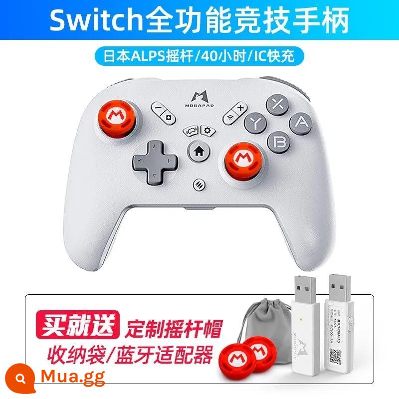 Mopai Gemini Switch tay cầm trái và phải cơ học tay cầm chơi game joycon PRO ưu tú ns Xenoblade Steam somatosensory Rung Nintendo tay cầm không dây trong nước Jet Fighter 3 - Bộ điều khiển PRO thế hệ thứ 2 MoPai màu trắng