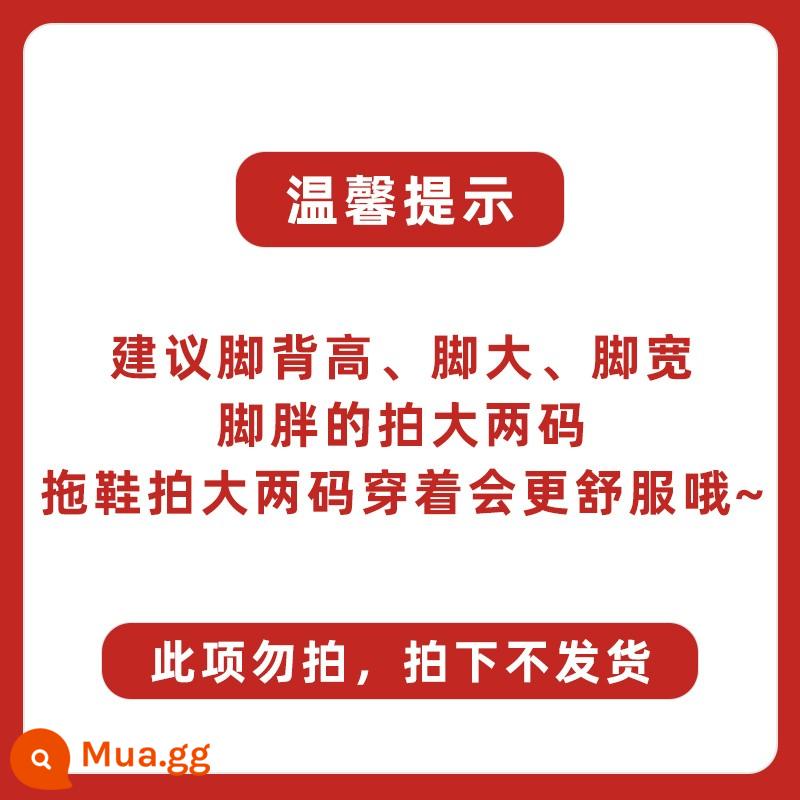 Dép Nam Mùa Hè Ngoài Trời Mặc Nhà Trong Nhà Chống Trơn Trượt Nhà Tắm Tắm Nhựa Nhà Người Cao Tuổi Nam Mẫu - Khuyến cáo những người có mu bàn chân cao, bàn chân to, bàn chân rộng và bàn chân béo nên lấy lớn hơn hai cỡ.