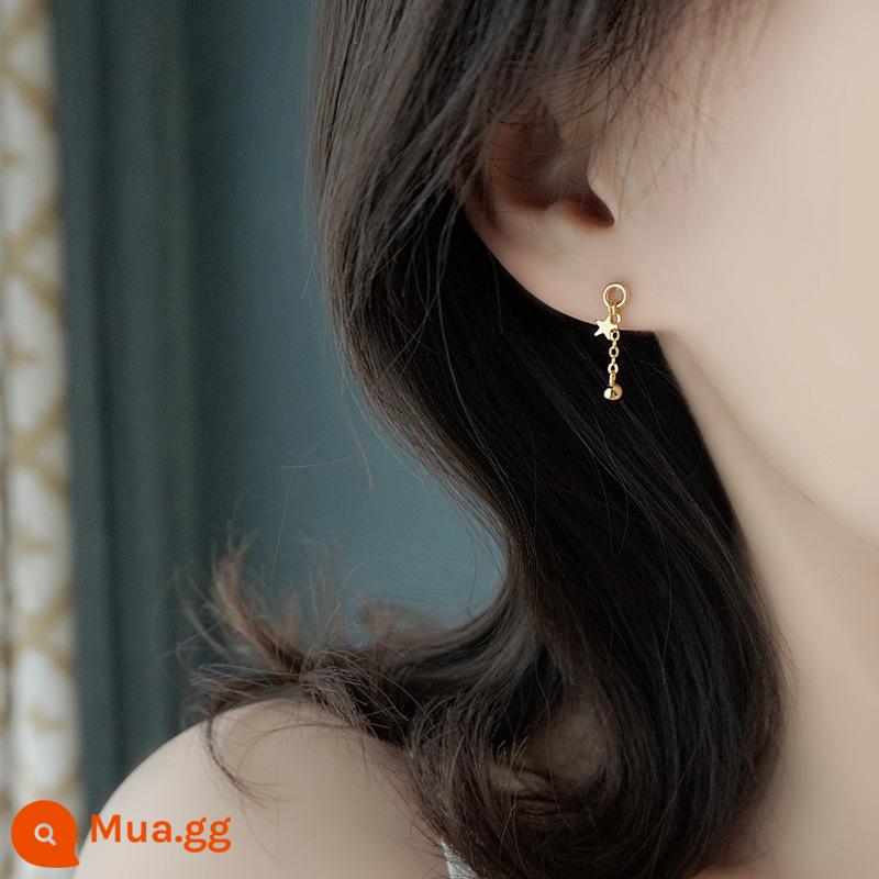 Kim bạc 925 sterling ngôi sao nhỏ bóng ngôi sao năm cánh dễ thương Kim tai Nhật Bản và Hàn Quốc 2020 bông tai nhỏ lộ mặt mới cho nữ - EH0578 bạc 925