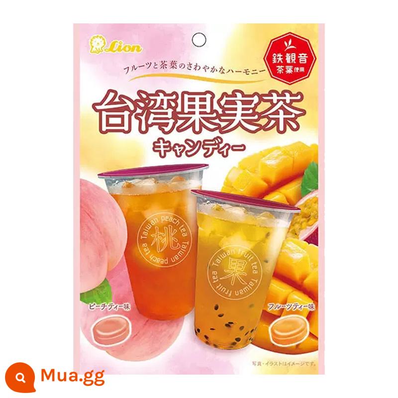 Nhật Bản nhập khẩu Lion King 7 vị kem đánh răng hương trái cây kẹo có ga cola soda đồ ăn nhẹ hoạt hình trẻ em kẹo hạnh phúc - Kẹo Trà Trái Cây Đài Loan Lion (Đào + Xoài)