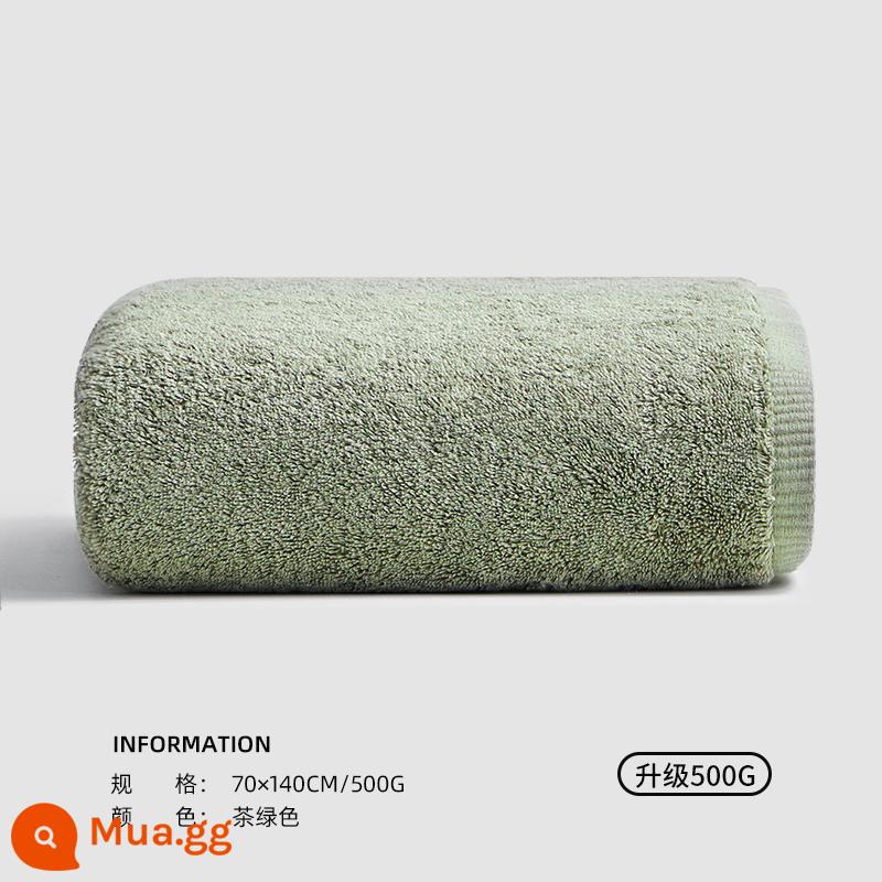 Khăn Tắm Sanli Mùa Đông Nữ 2022 Cotton Mới Cotton Nguyên Chất Gia Dụng Thấm Nước Nhanh Khô Khăn Quấn Nam Khăn Người Lớn Bộ Hai Món - Trà xanh (Tiêu chuẩn loại A/nâng cấp 500g)