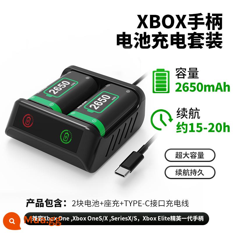 aolion bộ tay cầm xbox sư tử Úc bộ sạc pin tay cầm bluetooth chính hãng của Microsoft một/Sê-ri/sx có thể sạc lại đôi phụ kiện đế pin lithium có thể sạc lại - Bộ điều khiển XBOX pin kép + hộp sạc