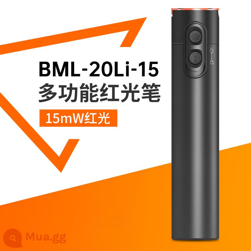 Bút Tribrer ánh sáng đỏ sợi quang có thể sạc lại 15mW bút thử nghiệm sợi quang bút ánh sáng 20/30mW có thể sạc lại ánh sáng đỏ bút ánh sáng bút - BML-20Li-15 mW