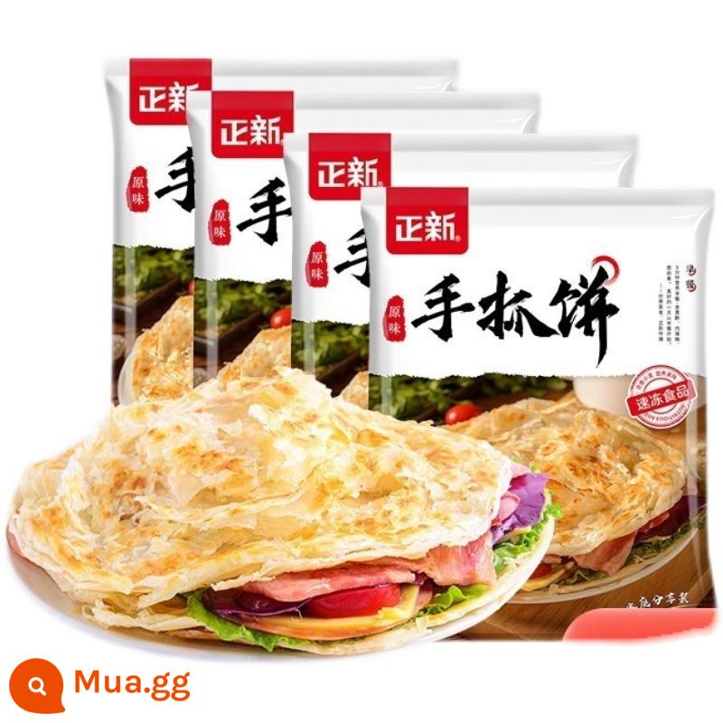 Zhengxin ban đầu hành bánh gia đình nạp mì pancake bàn ăn sáng bay bánh thức ăn nhanh 32 miếng - Hương vị truyền thống 80g*32 miếng (8 miếng*4 gói)