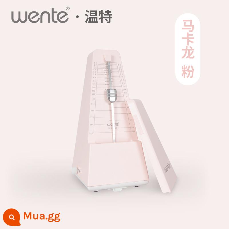 Wente Đức nhập khẩu Wente cơ học nhịp đàn piano kiểm tra kiểm tra đặc biệt đàn violon guitar nhịp điệu nhạc cụ đa năng - Macaron hồng (thu thập để nhận folder nhạc + kèn harmonica + vải lau đàn piano)