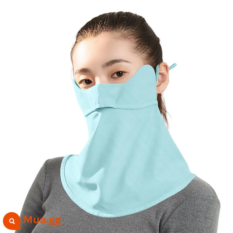 Mặt nạ giữ ấm cho nữ mùa thu và mùa đông nữ thần cotton nguyên chất thời trang chống lạnh và chống hơi thở bảo vệ mắt mặt nạ chống gió mùa đông cho nam cưỡi ngựa - Hồ Xanh [Phong Cách Mùa Thu] Kích Thước Người Lớn