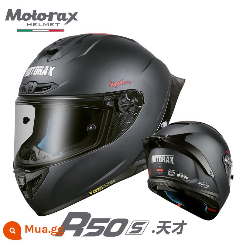 MOTORAX R50S Koi Đầu Xám Mũ Bảo Hiểm Nam Nữ Bốn Mùa Đầu Máy Full Mũ Bảo Hiểm Cá Tính Thoáng Mát Đầu Máy Đa Năng - Thiên tài R50S