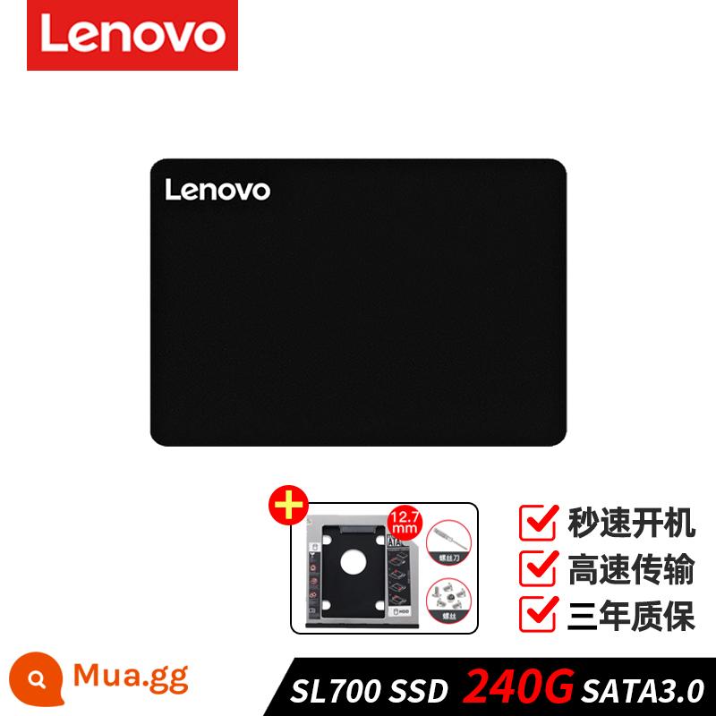 Ổ cứng thể rắn Lenovo 120G 240G 256G SSD máy tính để bàn máy tính xách tay giao diện SATA 512g 1t - [240G]+Giá đỡ đầu phát CD 12,7mm