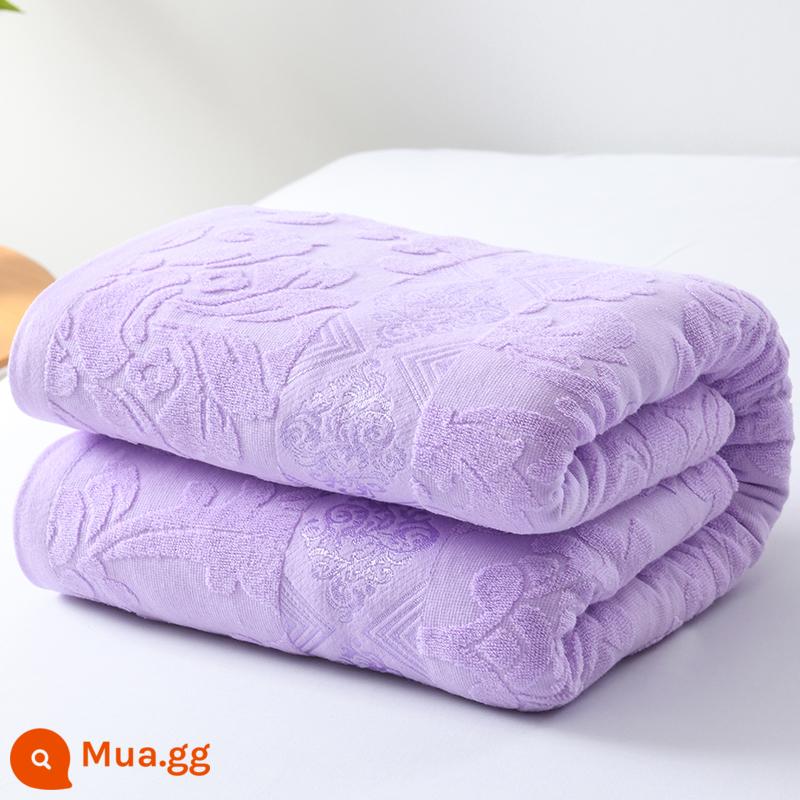 Cotton kiểu cũ khăn chần khăn chăn đơn đôi chăn điều hòa không khí nhà ga trải giường cotton mùa hè nghỉ trưa chăn - Ouya-Tím