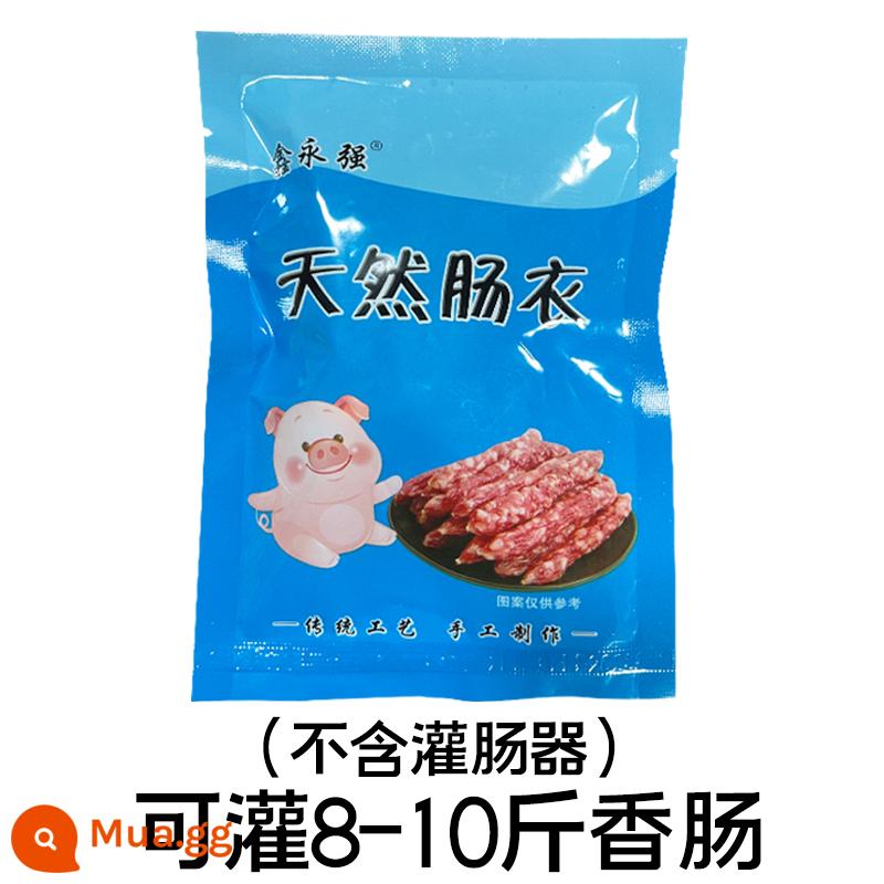 Haorenjia Gia vị xúc xích Quảng Đông ngũ vị cay cay kiểu Tứ Xuyên gia đình kiểu Quảng Đông Công thức gia vị ruột lợn thuốc xổ - Chỉ có 1 túi vỏ (có thể lấp đầy 10 kg thịt) không có thiết bị thụt