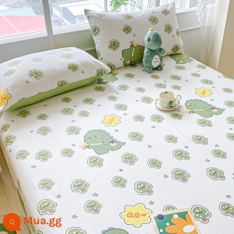 Jie Liya Phong Cách Bắc Âu Ga Giường Cotton Đơn 100 Cotton Mùa Hè Đơn Ký Túc Xá Sinh Viên Đôi Chăn Cho Trẻ Em - Magic Dragon [bông chải kỹ, thân thiện với da, thoáng khí và có thể ngủ khỏa thân]