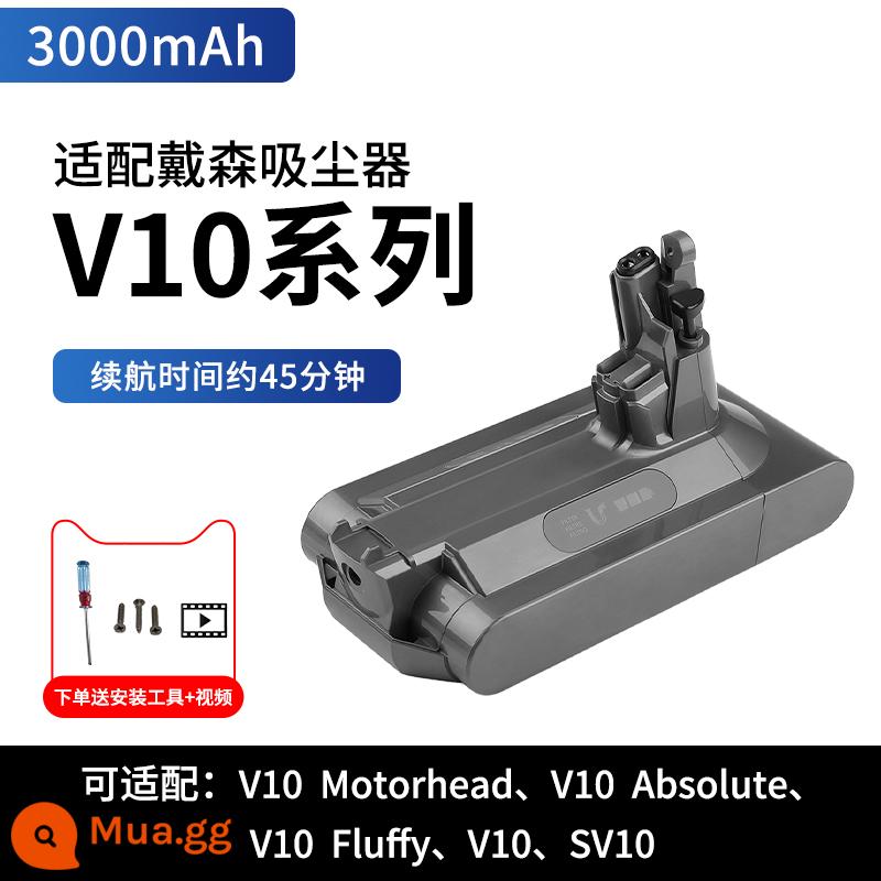 Thích ứng với máy hút bụi Dyson v8 pin V6 phụ kiện V7 V10 DC44/45/72/58/61 pin lithium - V10 nhập khẩu Sony 3000mAh