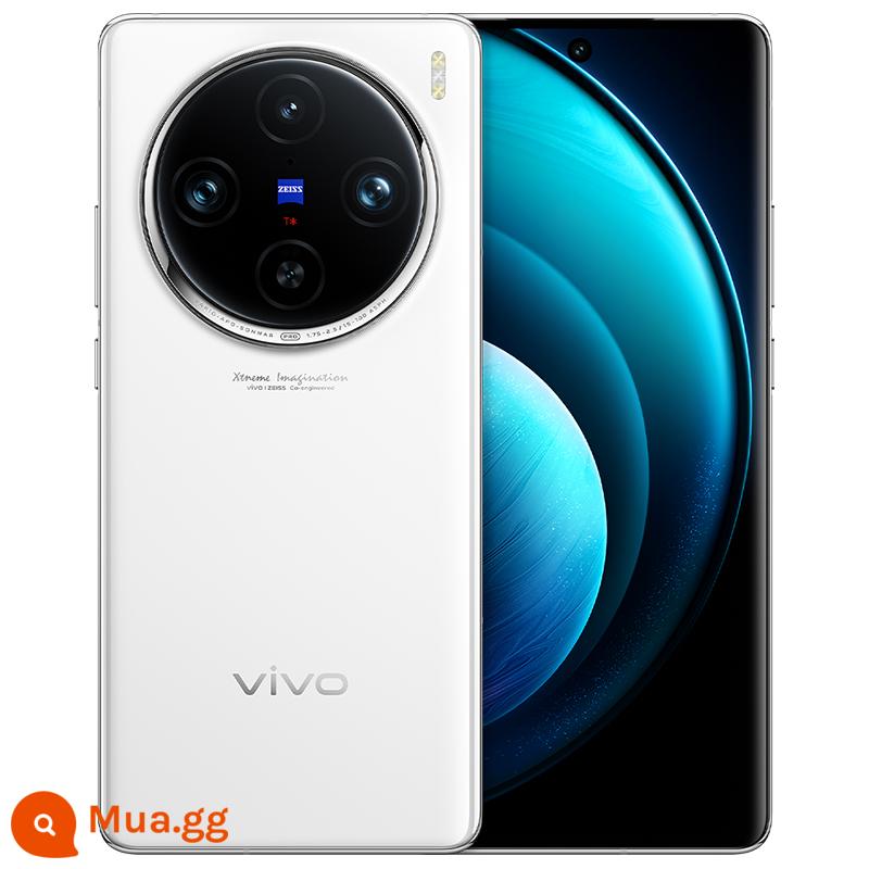 [Miễn lãi cho 24 số phát hành, tai nghe thể thao không dây miễn phí 2] Vivo X100 Pro sản phẩm mới ra mắt Azure × Dimensity 9300 chip flash sạc pin hàng đầu điện thoại trang web chính thức cửa hàng hàng đầu chính thức x90 - ánh trăng trắng