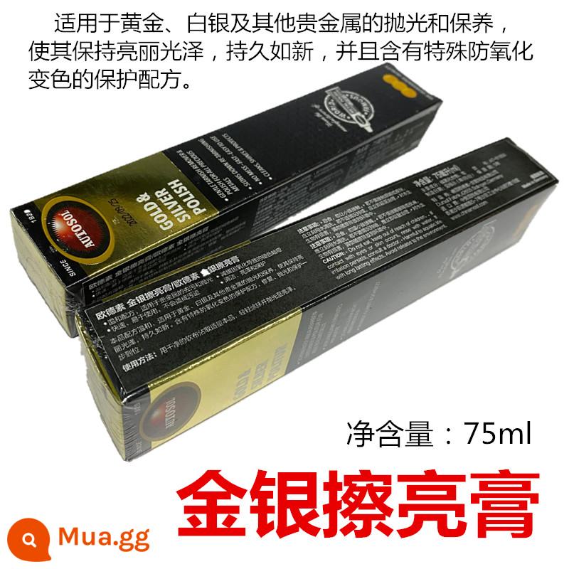 Bột đánh bóng kim loại AUTOSOL của Đức, miếng dán đánh bóng đồng chà xát vết trầy xước, gỉ đồng sửa chữa phần cứng miếng dán đánh bóng inox 100 - Đánh bóng vàng và bạc + vải + găng tay